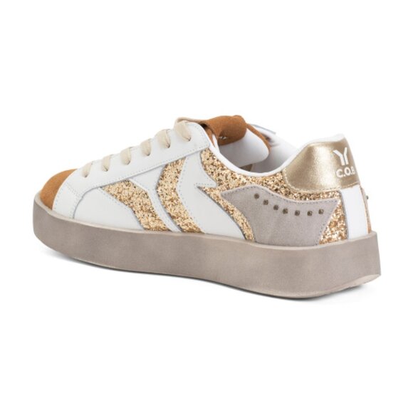 CULTURE OF BRAVE Leather And Glitter Wing Play Sneakers - Picture 2 of 3